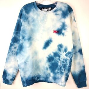 Nice Stash Mr. NICE 100% Cotton Blueberry Tie-Dye Crewneck Sweatshirt Sz. M